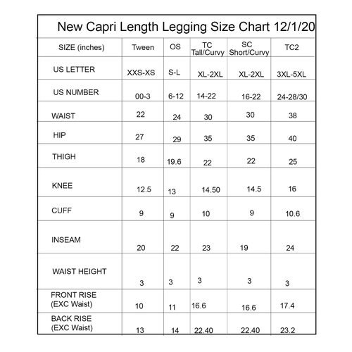 Blue Sky Capri Leggings with Pockets